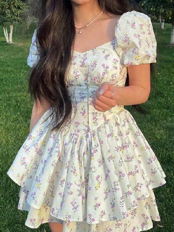Summer Floral Corset Mini Dress - Image 7