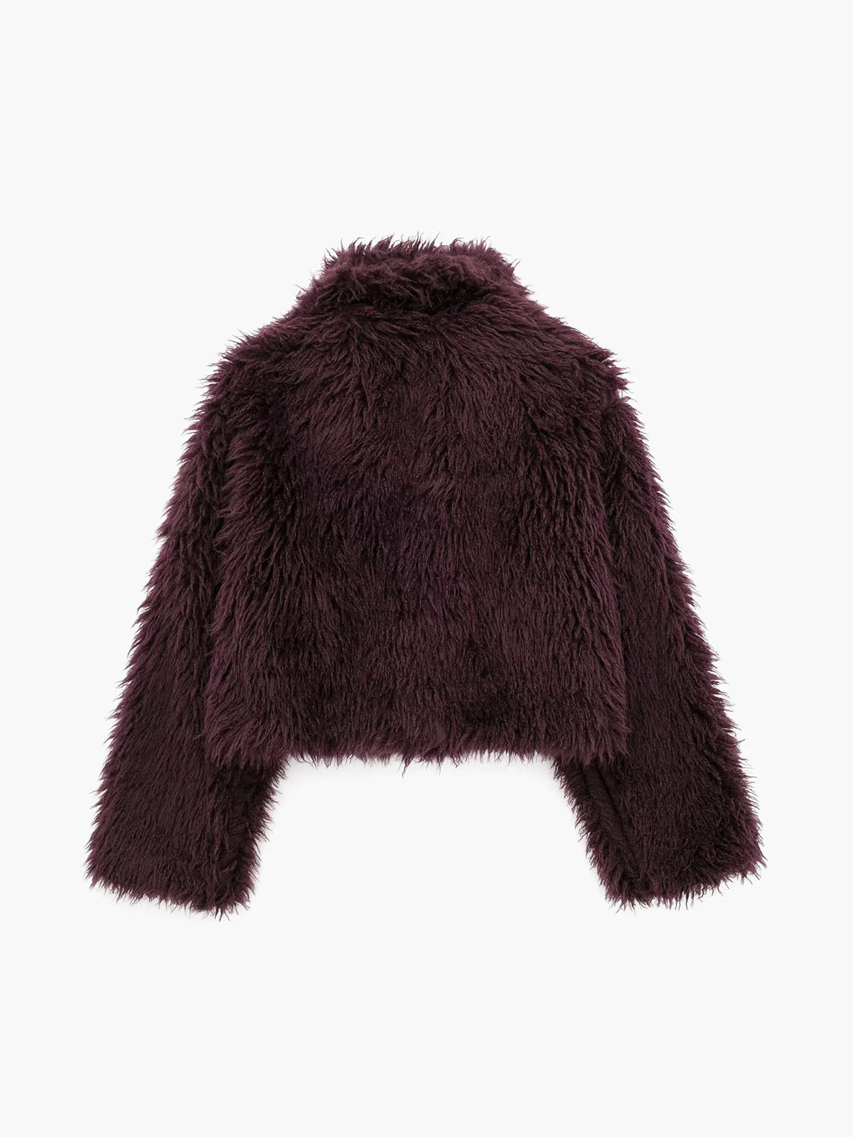 Women's Cropped Faux Fur Coat - Image 6