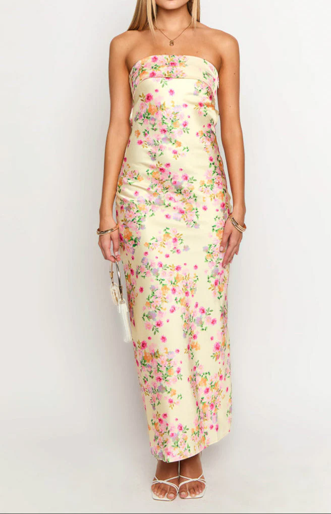 Yellow Summer Bloom Maxi Dress - Image 5