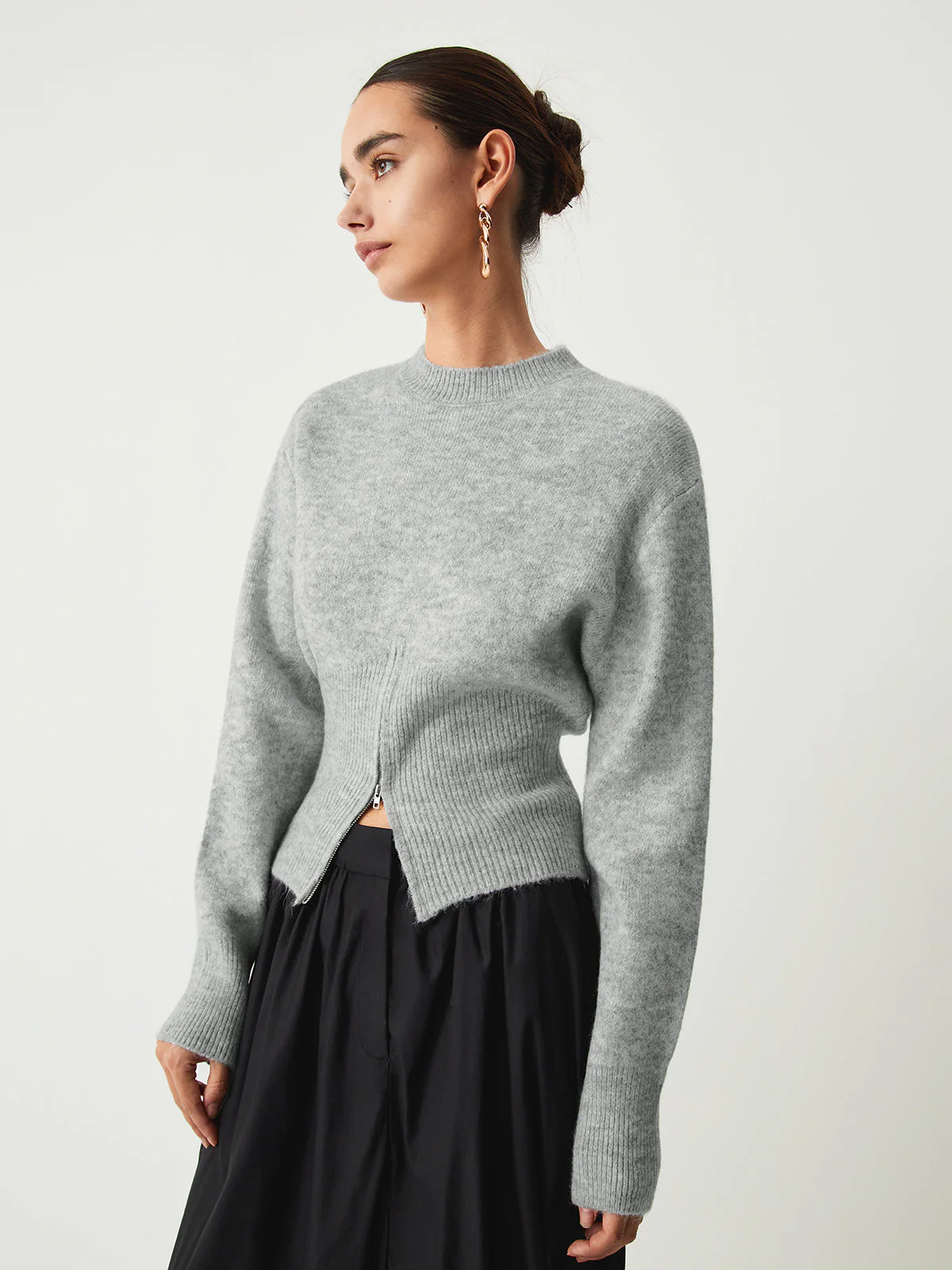 Half Zip Knit Sweater - Image 2