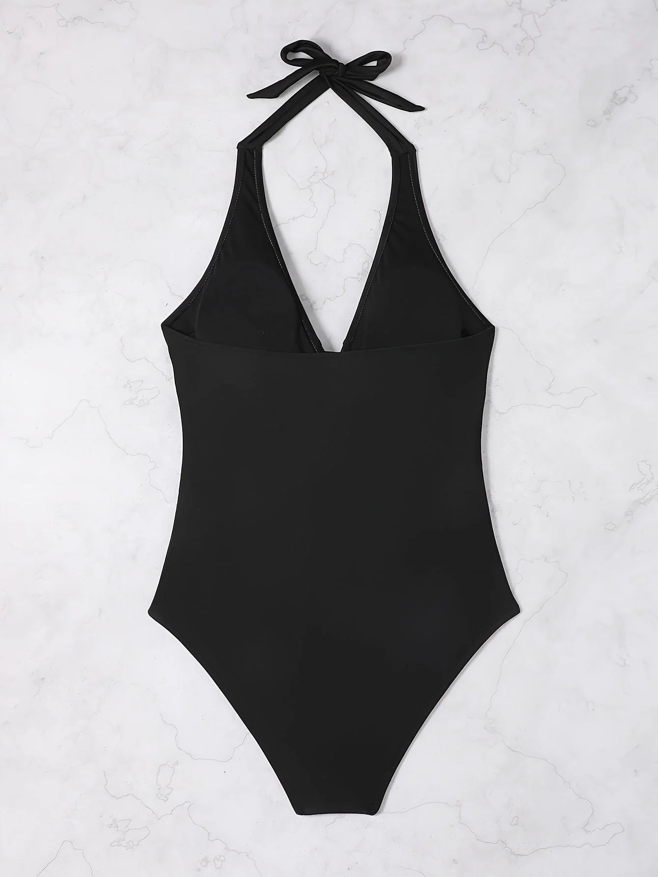 V-Neck Halter Neck Backless Swimsuit - Image 6