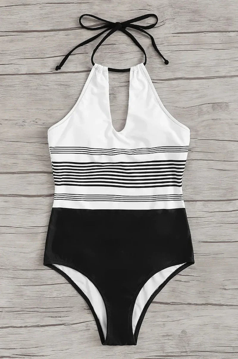 Halter Neck Swimsuit with Padding - Image 7