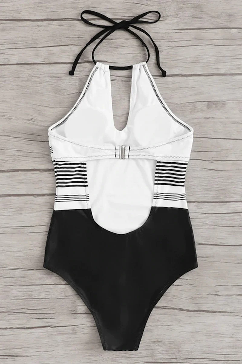 Halter Neck Swimsuit with Padding - Image 8