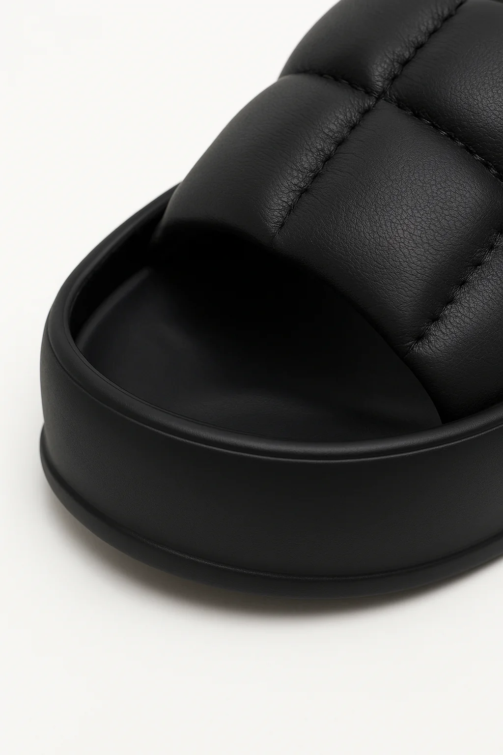 Handmade Sheepskin Leather Platform Sandals - Image 4