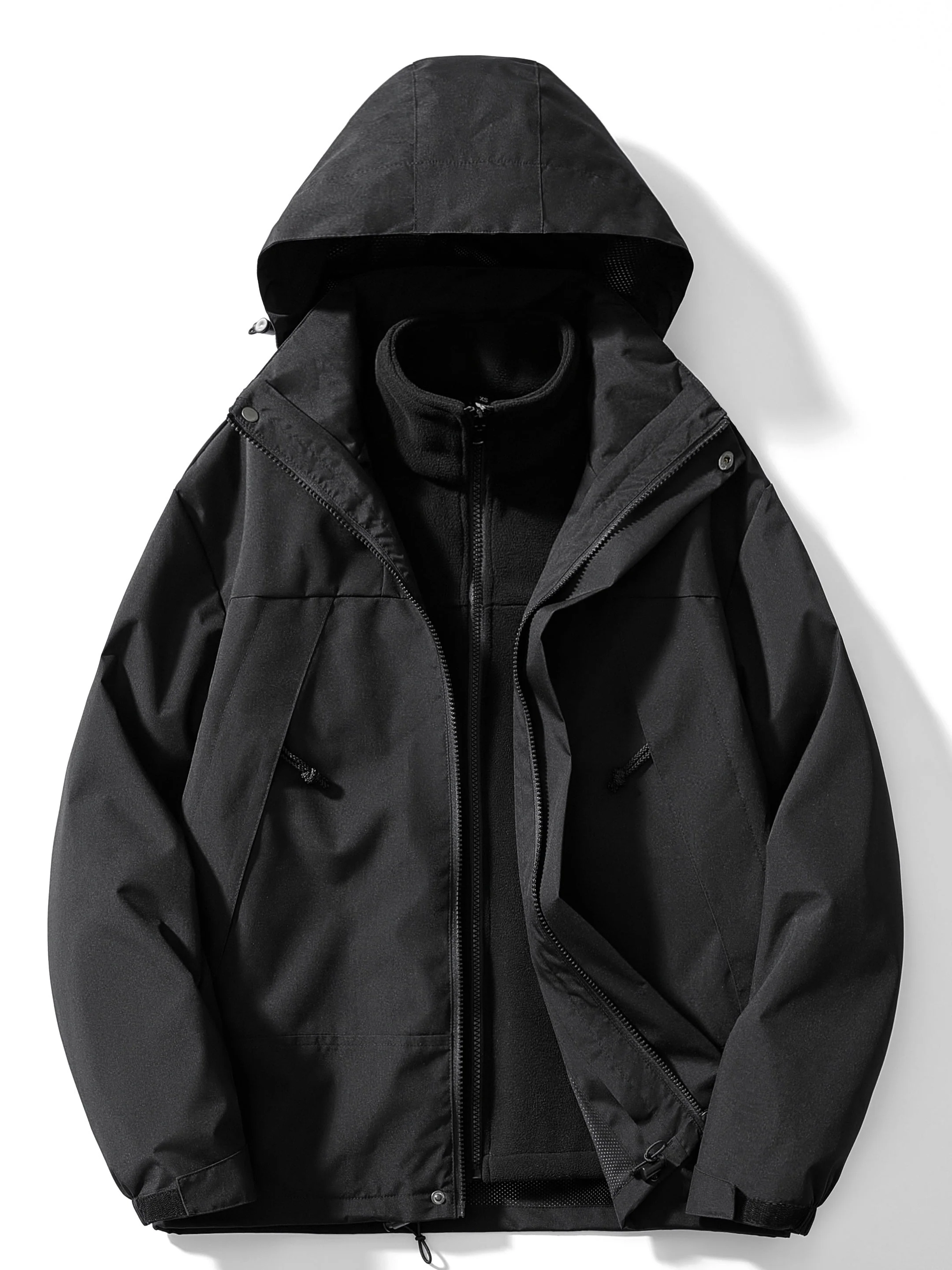 Women's 3-in-1 Fleece Winter Jacket with Hood - Image 7
