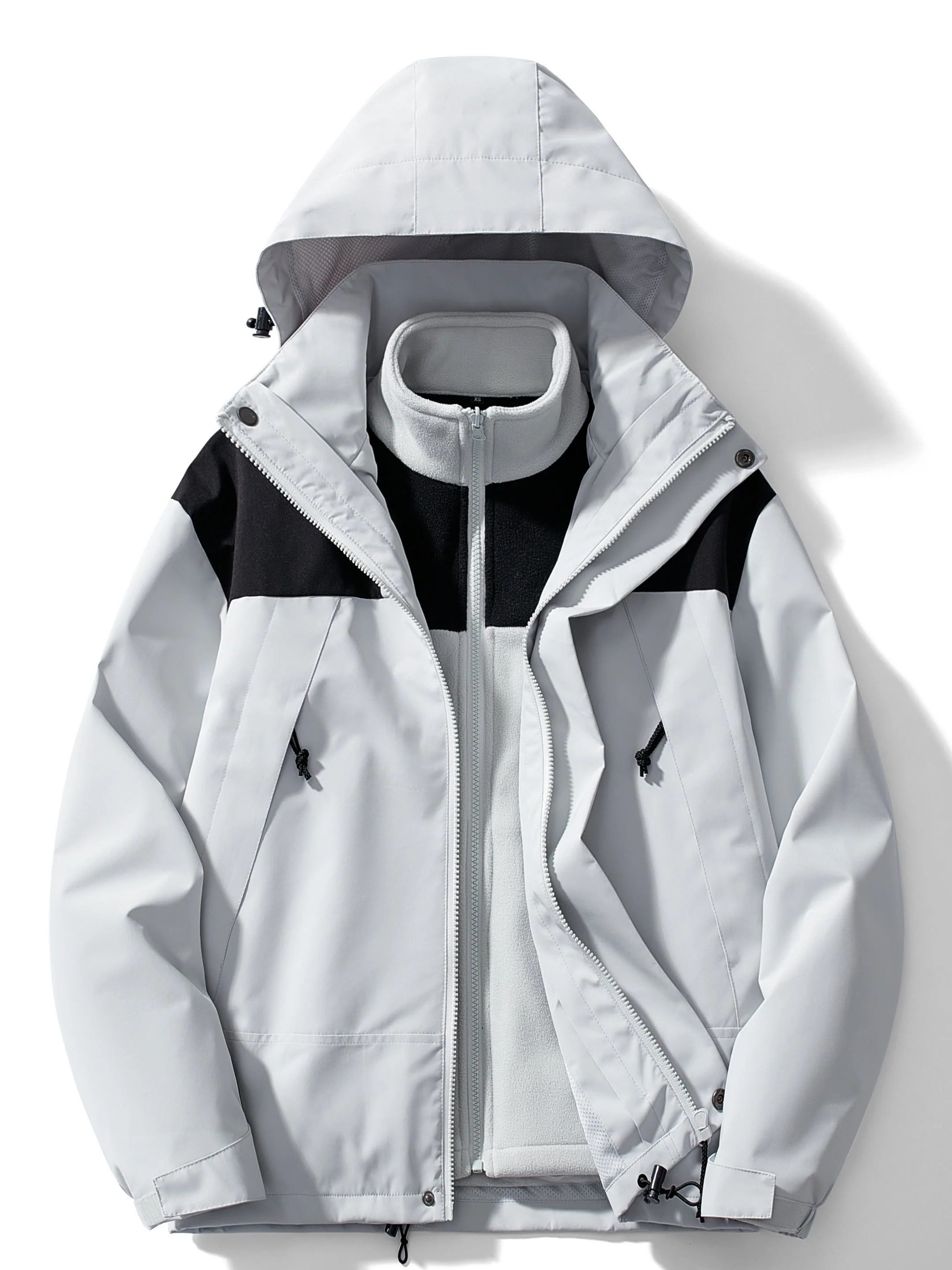 Women's 3-in-1 Fleece Winter Jacket with Hood - Image 8