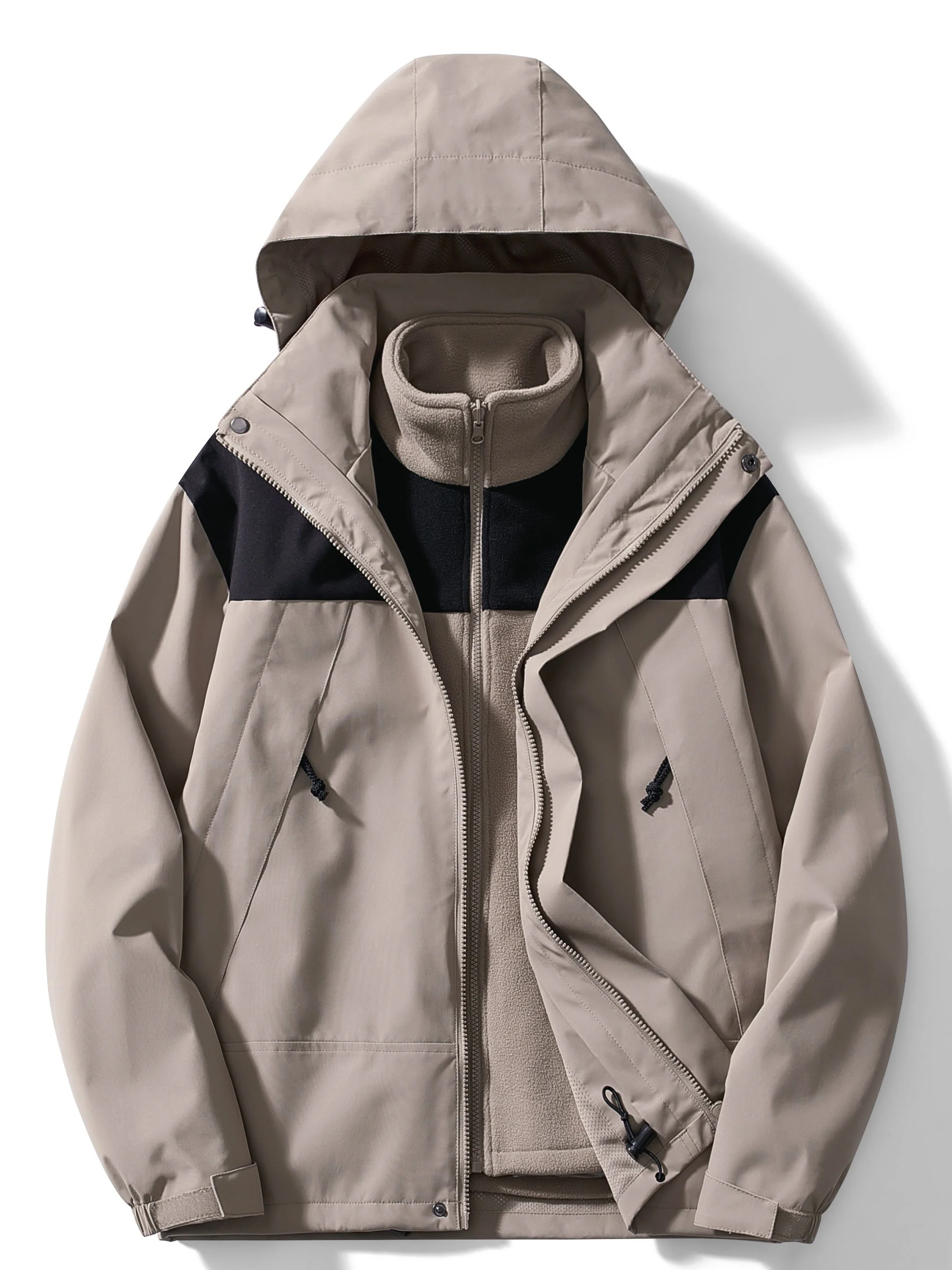 Women's 3-in-1 Fleece Winter Jacket with Hood - Image 9
