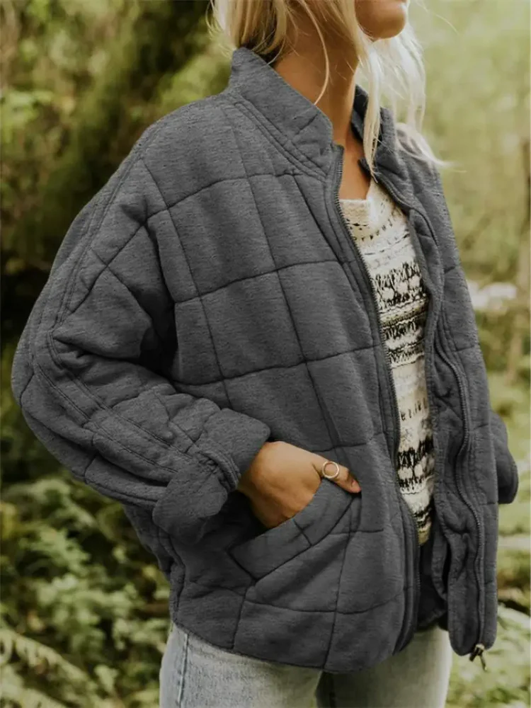 Oversized Transitional thickened women's jacket