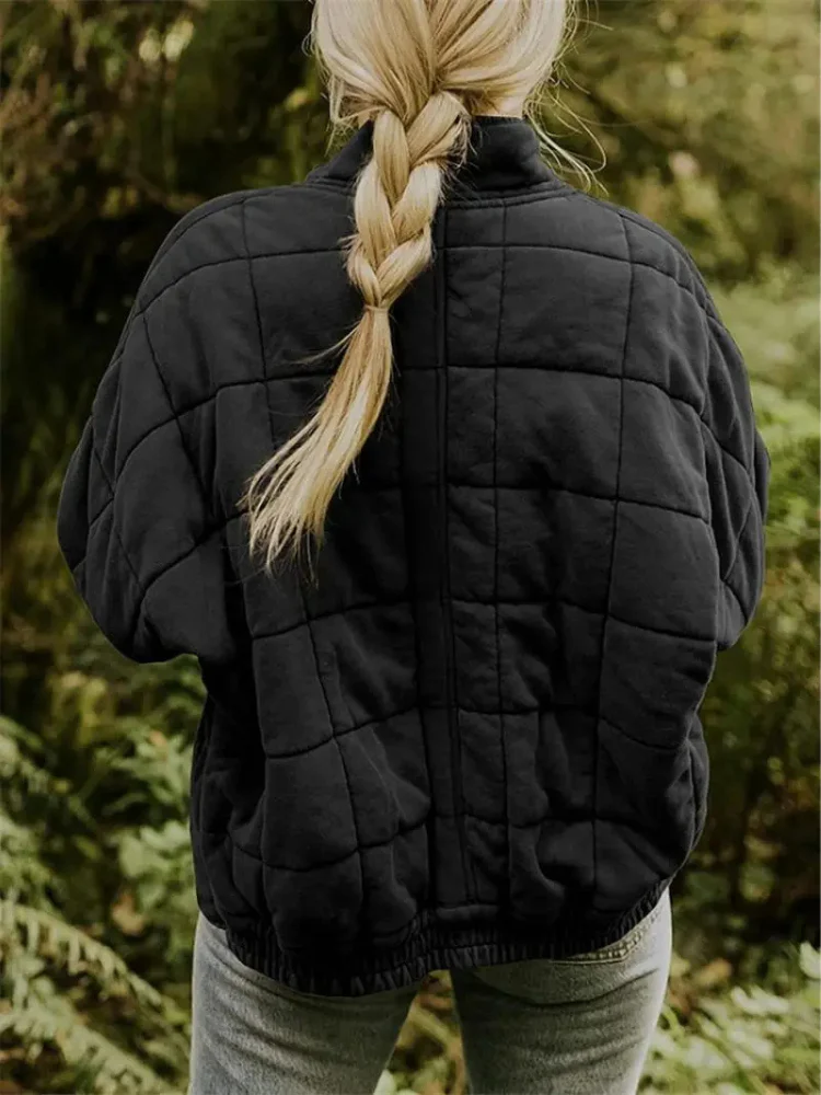 Oversized Transitional thickened women's jacket - Image 4