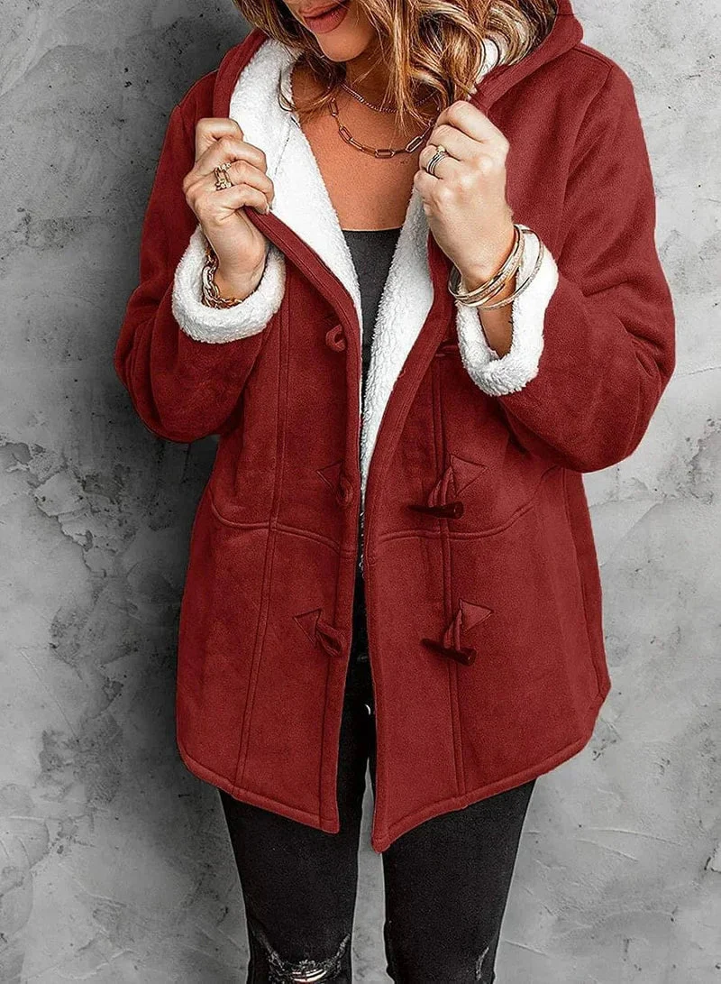 Women's Warm Hooded Winter Coat - Image 3