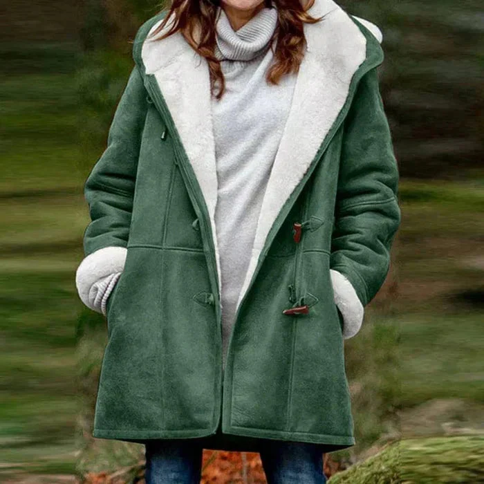 Women's Warm Hooded Winter Coat - Image 6