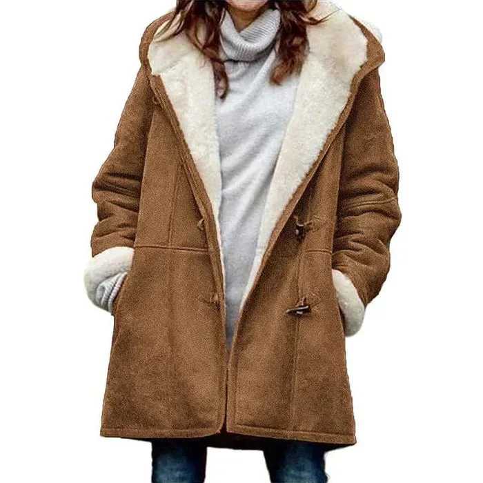 Women's Warm Hooded Winter Coat - Image 7