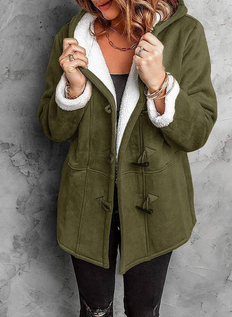 Women's Warm Hooded Winter Coat - Image 8