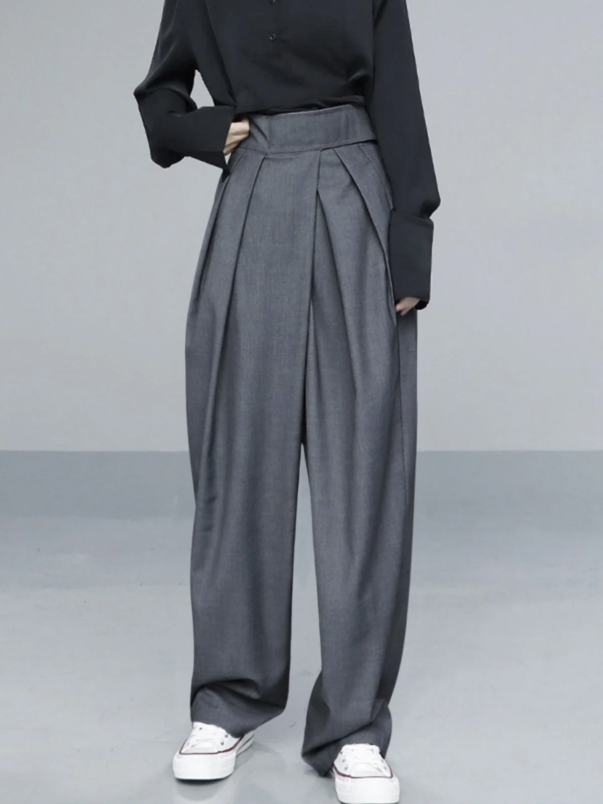 Wide Leg Velcro Waist Pants - Image 3