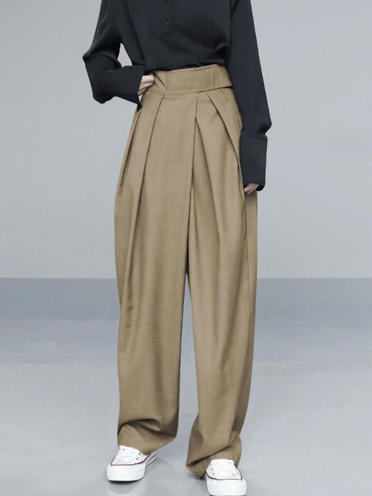 Wide Leg Velcro Waist Pants - Image 5