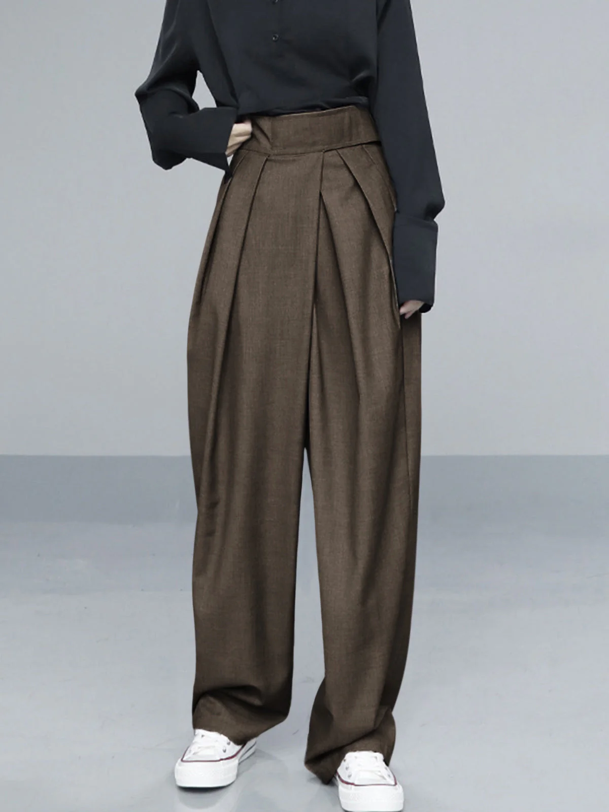 Wide Leg Velcro Waist Pants - Image 6