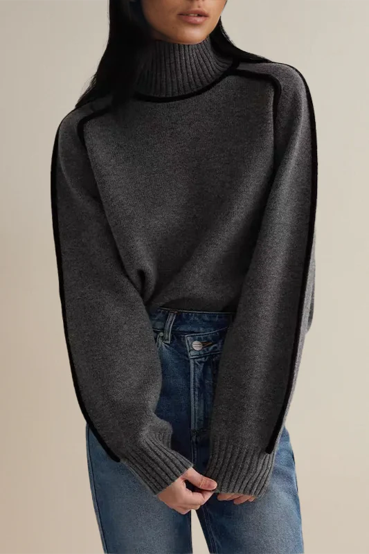 Relaxed Knit Turtleneck Sweater - Image 5
