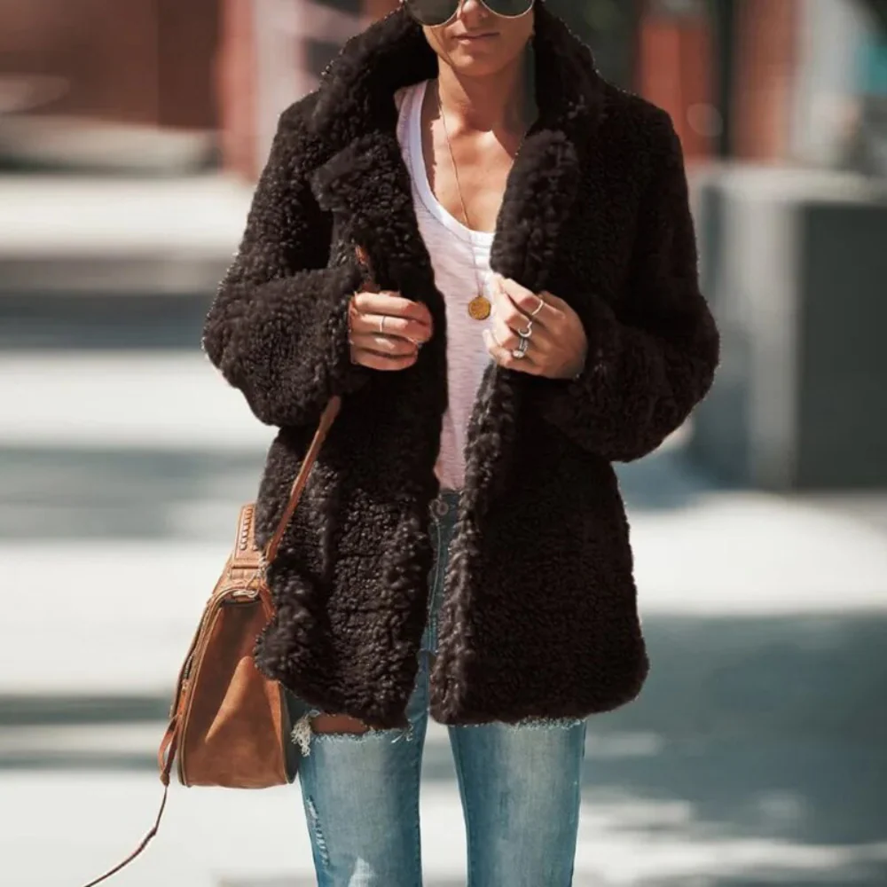 Fuffy Women's Faux Fur Coat - Image 3