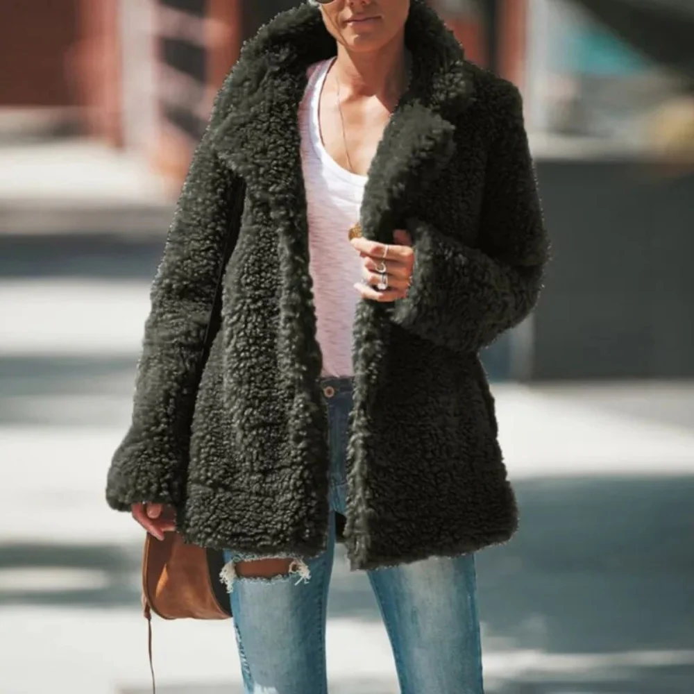 Fuffy Women's Faux Fur Coat - Image 6