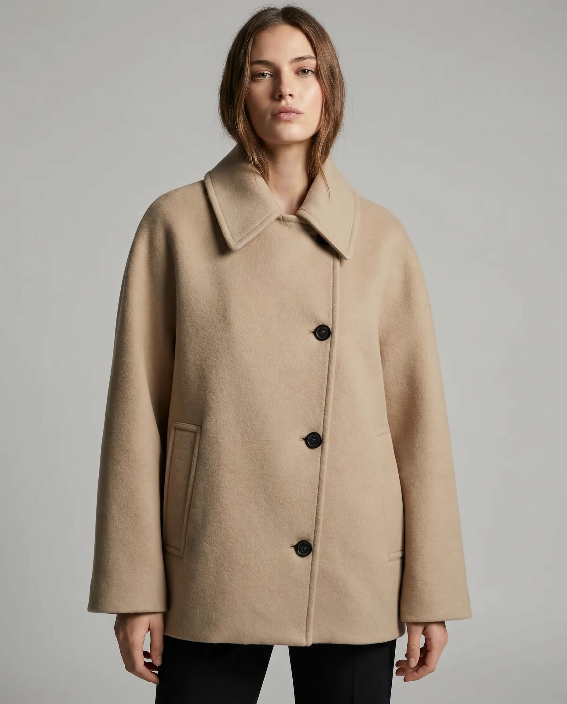 Isabely Short Elegant Coat Jacket - Image 3