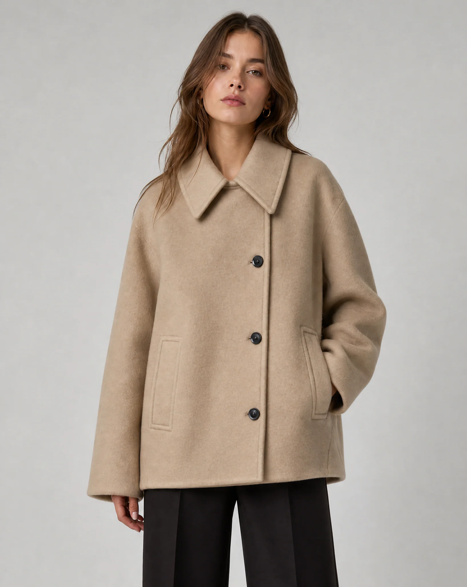 Isabely Short Elegant Coat Jacket - Image 4