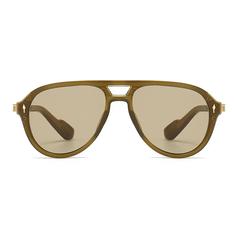 Jade Retro Aviator Sunglasses - Image 2