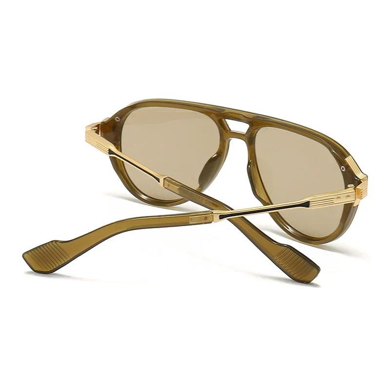 Jade Retro Aviator Sunglasses - Image 3