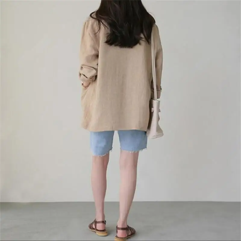 Korean Herringbone Blazer – Casual Loose Fit for Spring & Summer - Image 6
