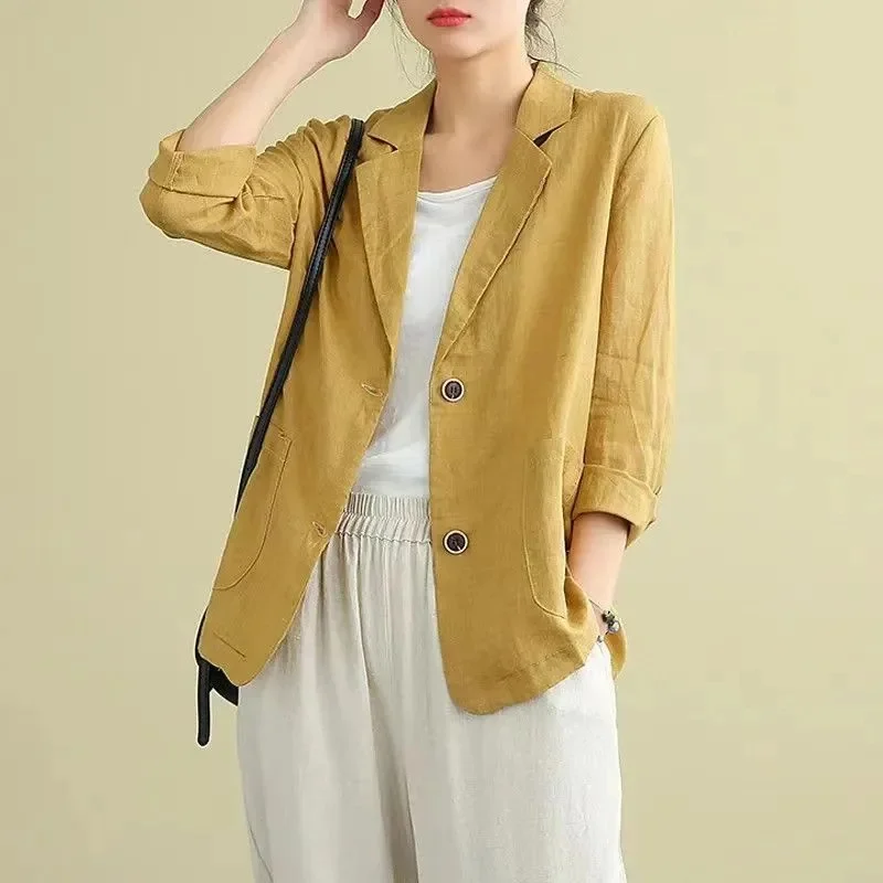 Korean Style Blazer Jacket – Lightweight Loose Fit for Spring & Autumn - Image 5