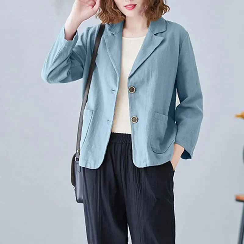 Korean Style Blazer Jacket – Lightweight Loose Fit for Spring & Autumn - Image 7