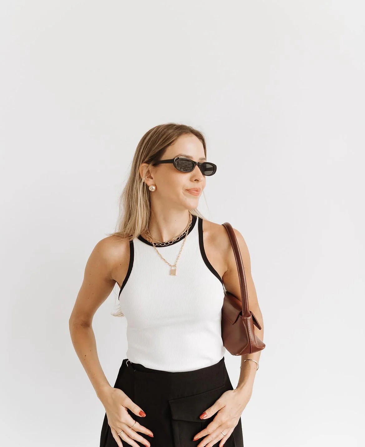 La Riviera Contrast Trim Tank Top - Image 3