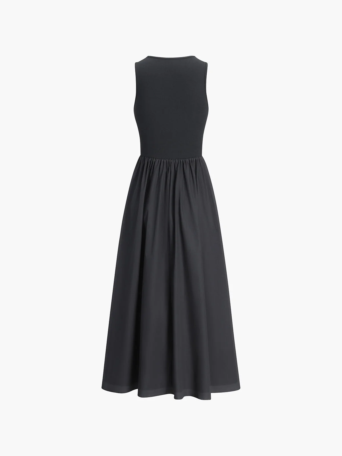 Formal Sleeveless Cotton Blend Maxi Dress - Image 4