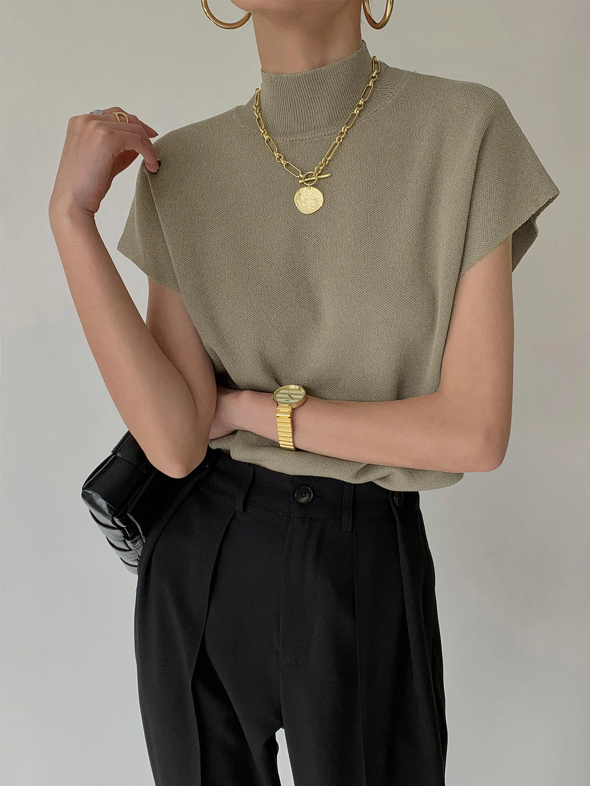 Sleeveless Knit Pullover Vest - Image 7
