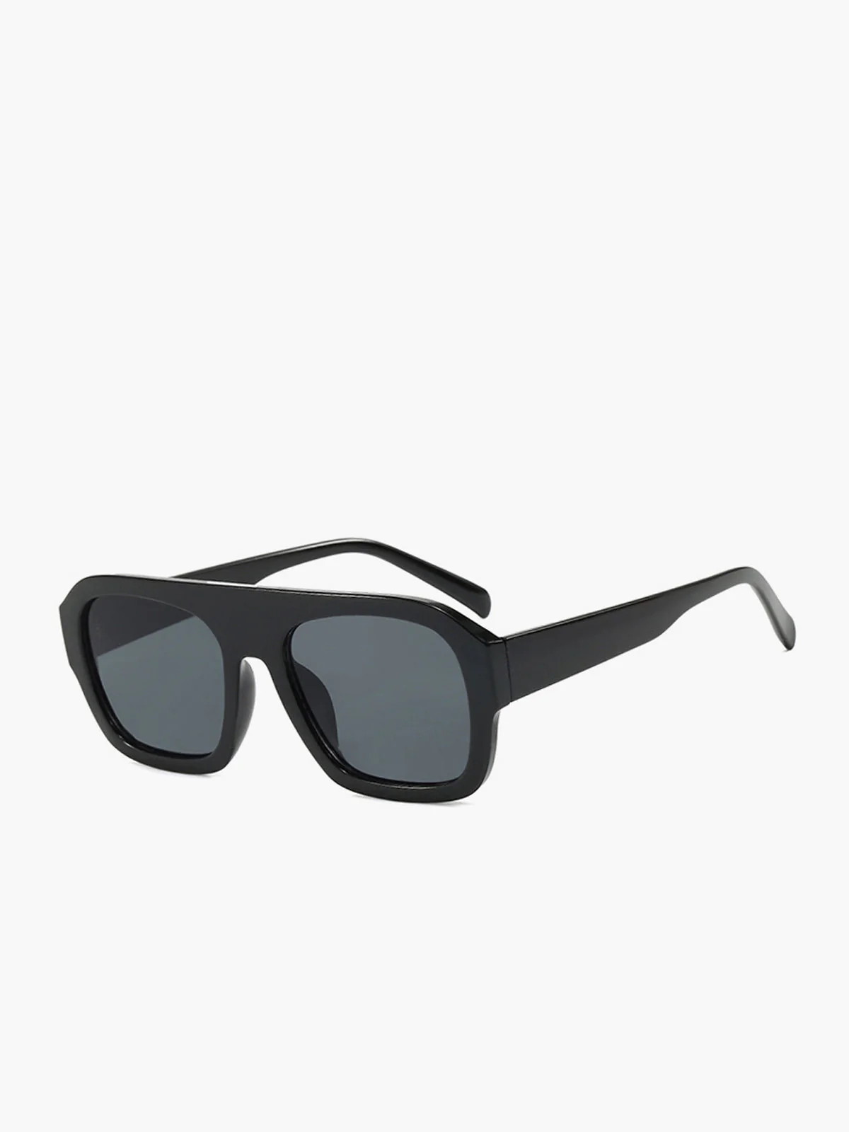 Retro Square Leopard Print Sunglasses - Image 4