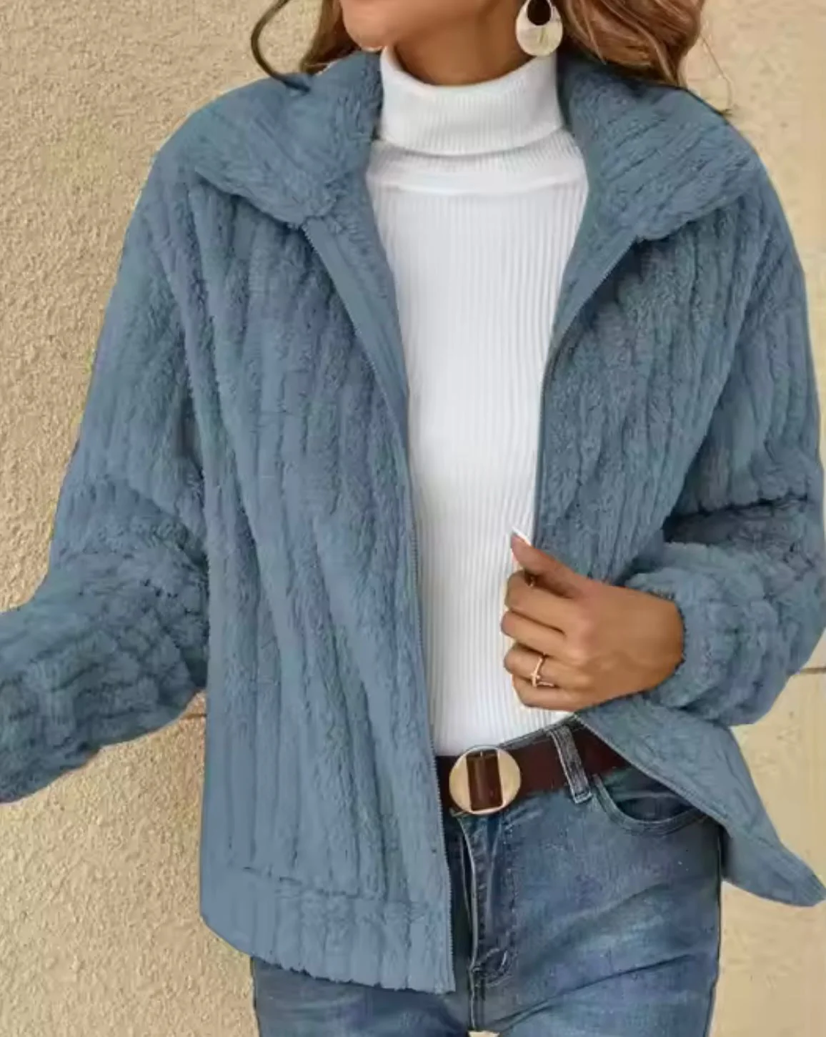 Women's Elegant Warm Cardigan Jacket - Image 5