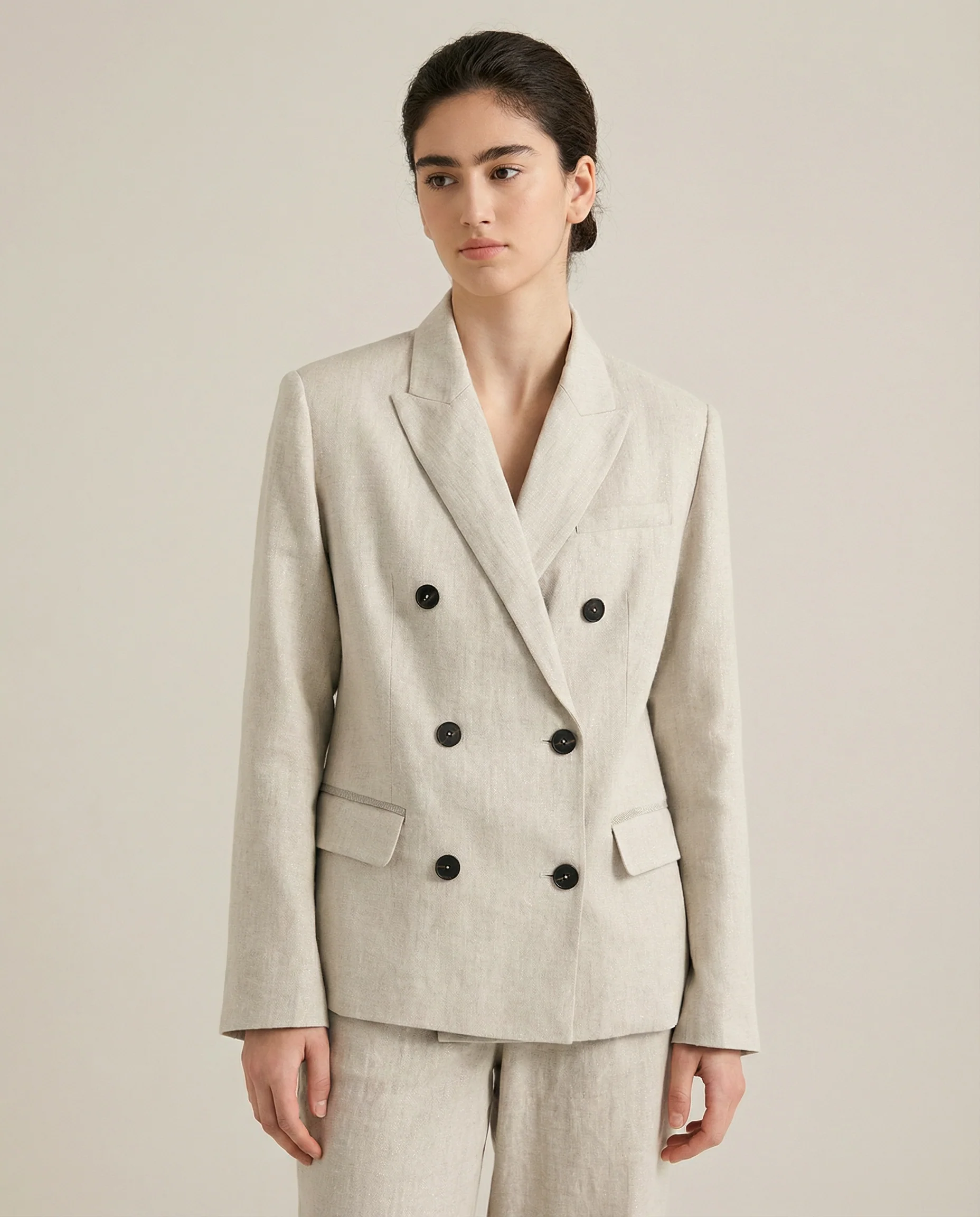 Linen Blazer Jacket – Chic Breathable Summer Outerwear - Image 4
