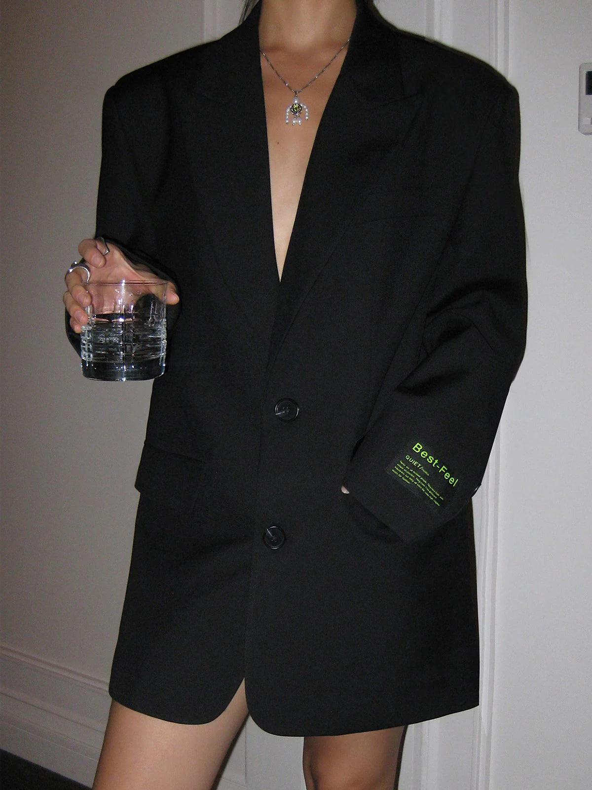 Women's Oversized Classic Blazer Coat - Image 8