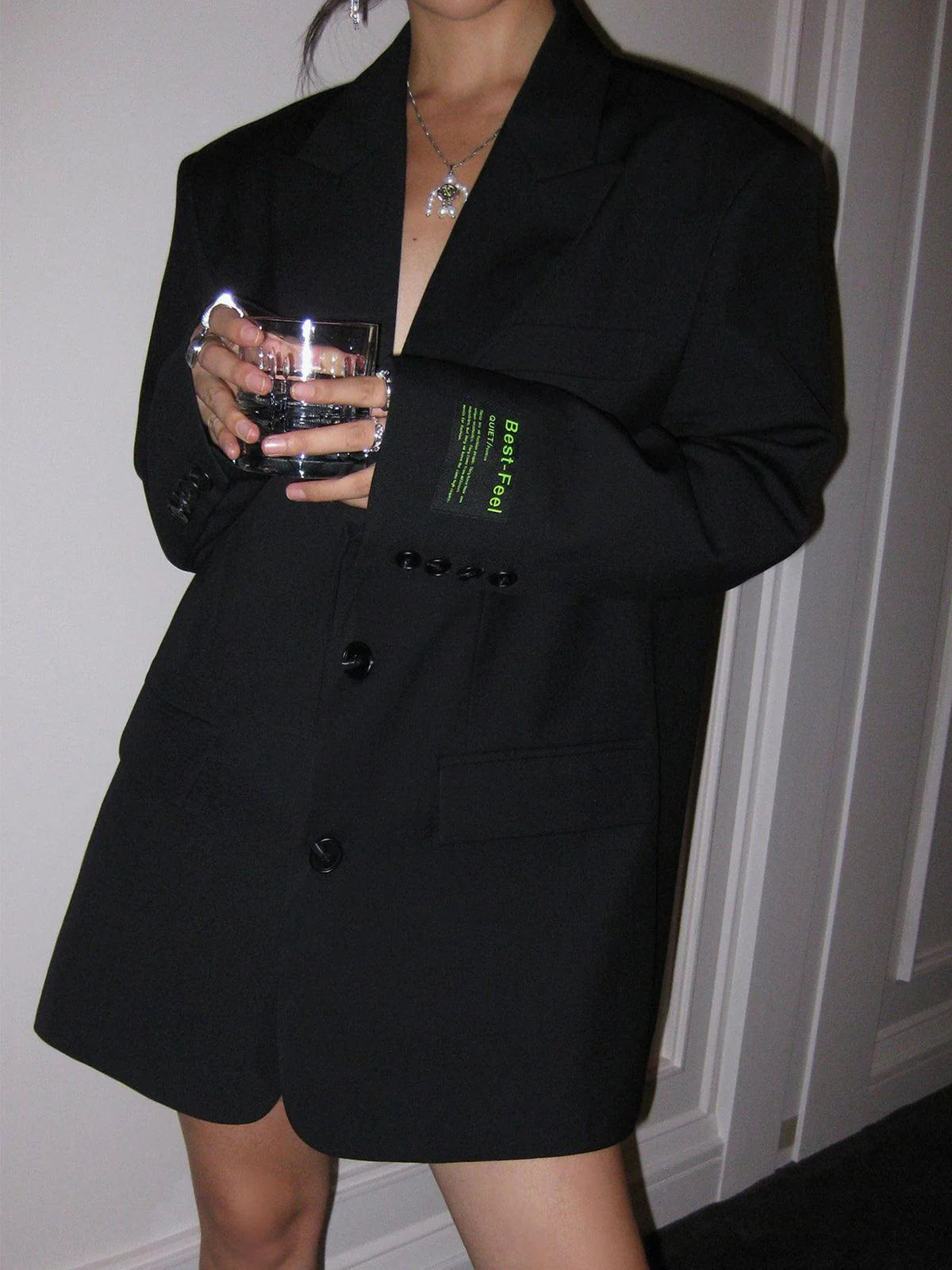 Women's Oversized Classic Blazer Coat - Image 9