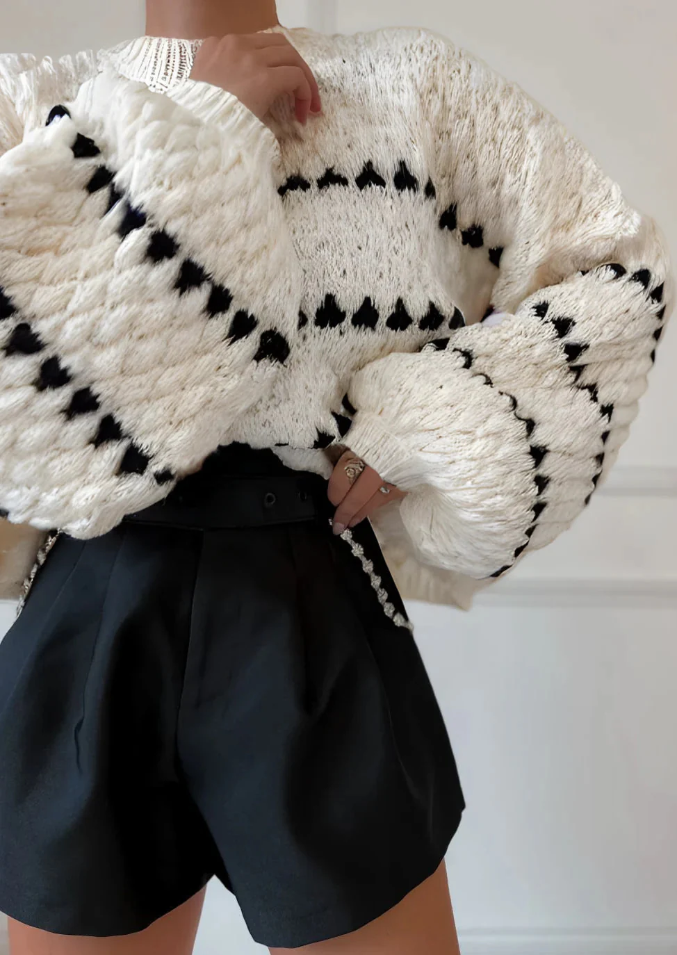 Lucy Textured Knit Sweater - Image 4