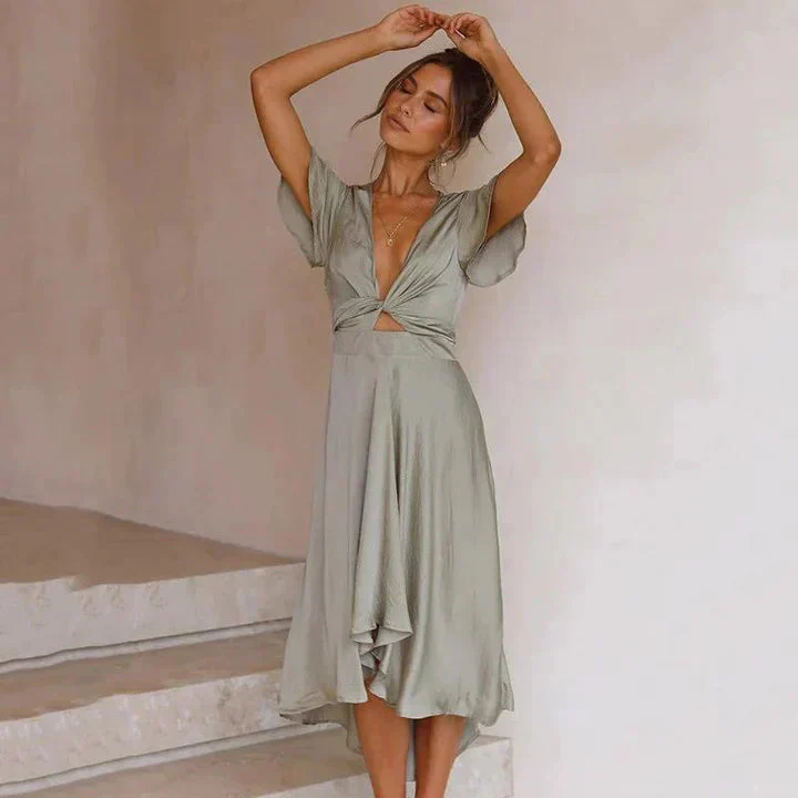 Luna Flowing vintage Cocktail dress - Image 5
