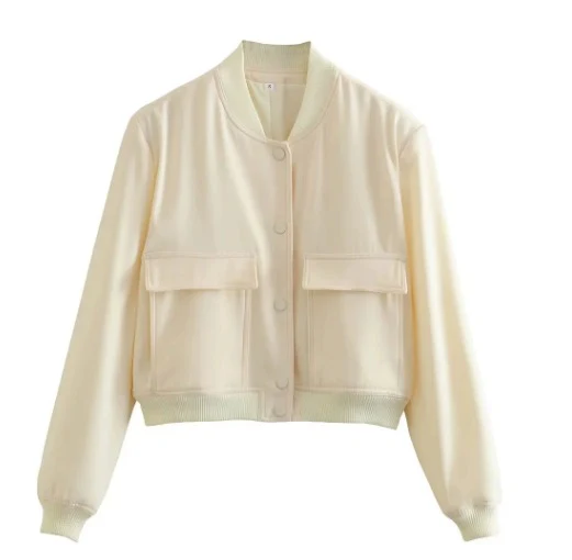 Women's Maven Cropped Bomber Jacket - Image 13