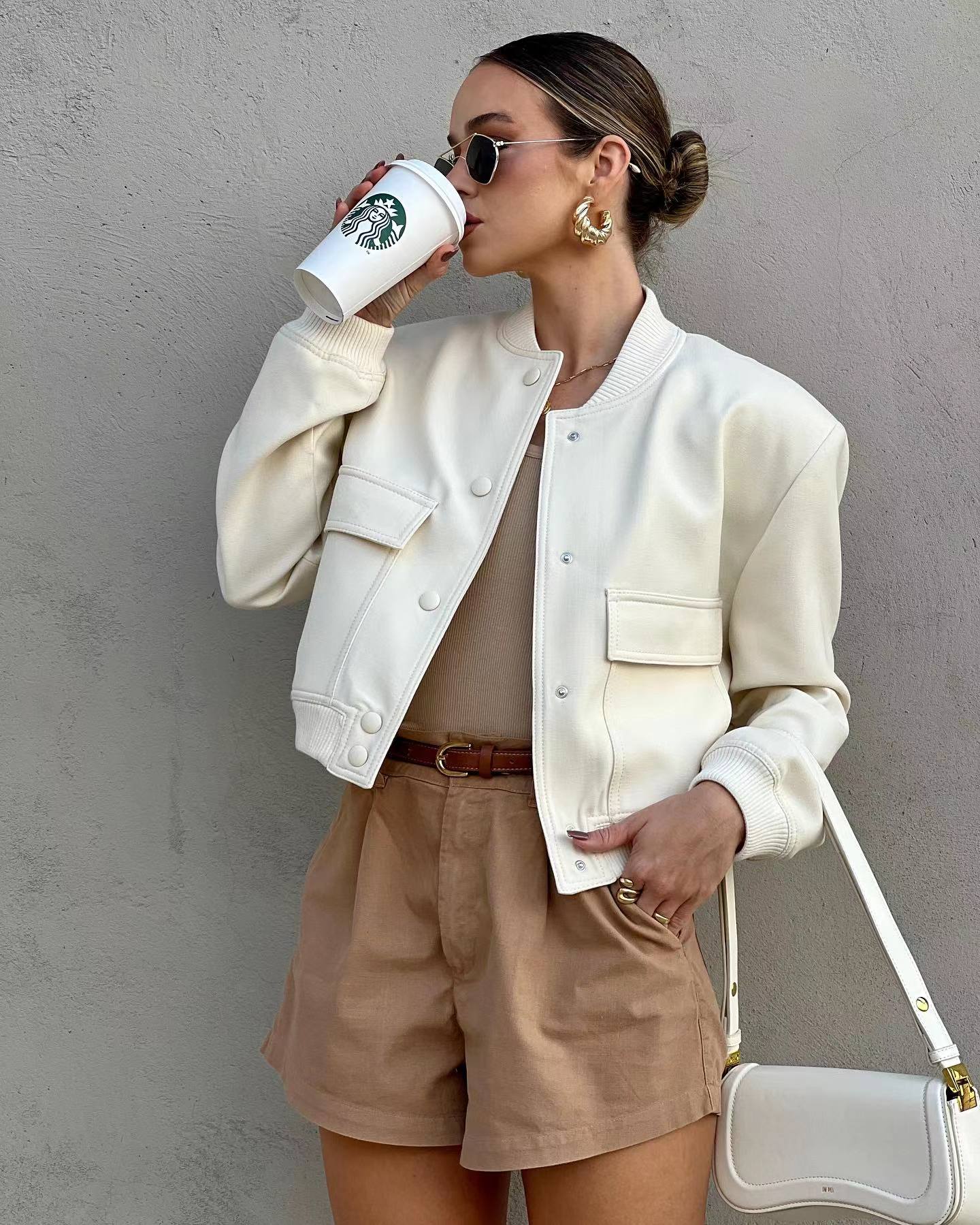Women's Maven Cropped Bomber Jacket - Image 4