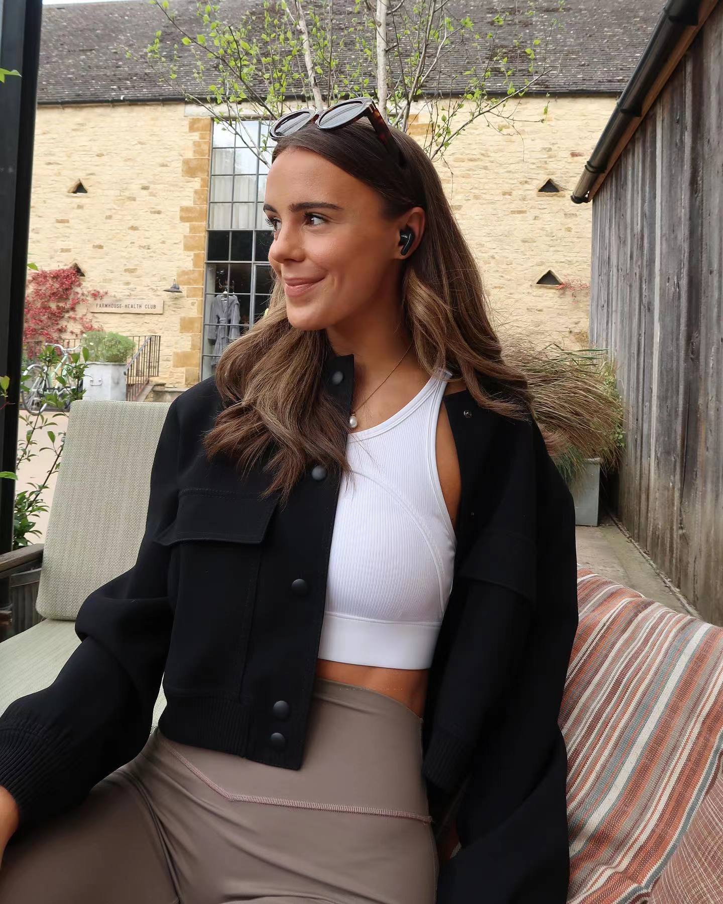 Women's Maven Cropped Bomber Jacket - Image 6