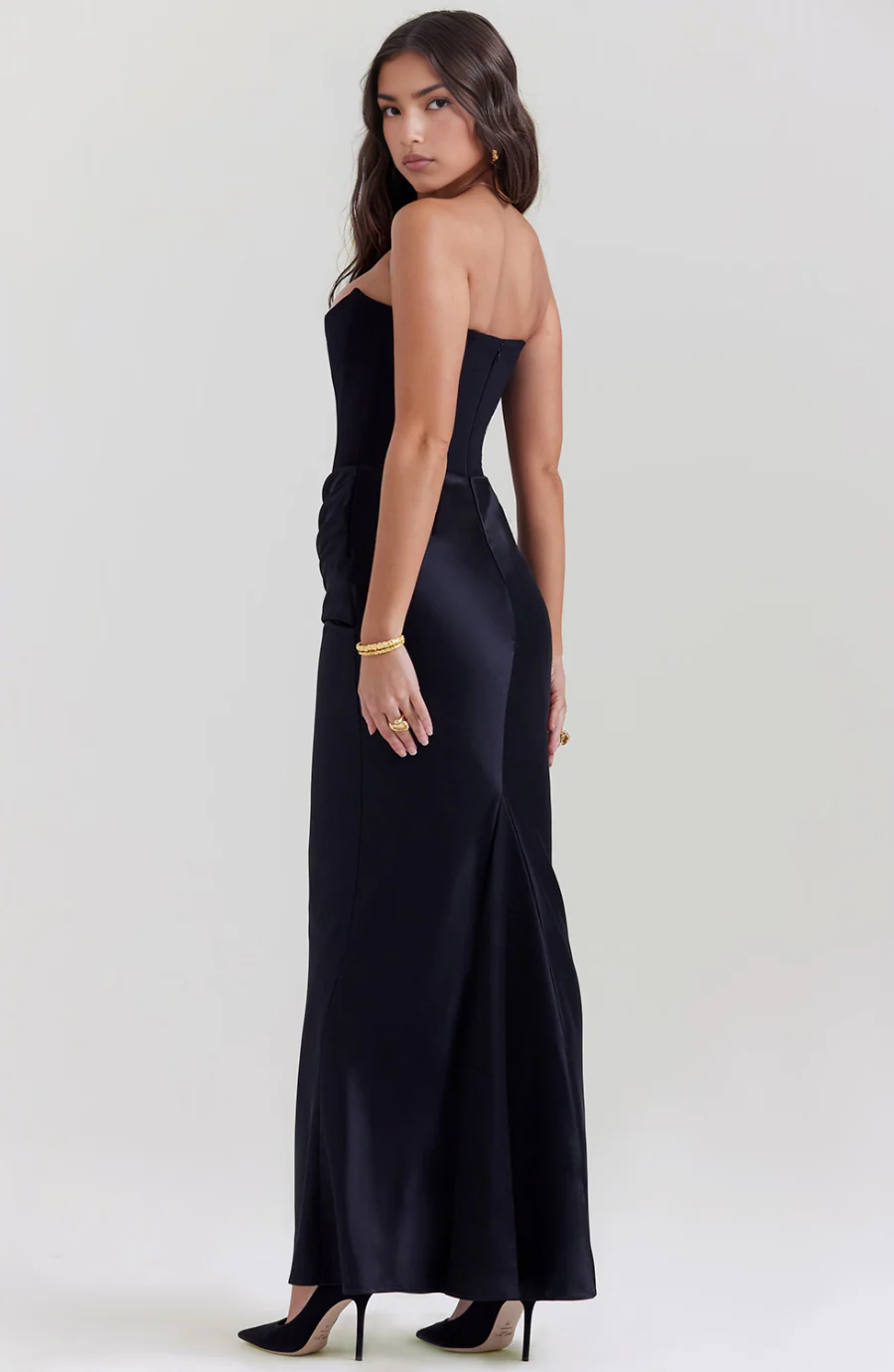 Mia Strapless Corset Maxi Dress - Image 6