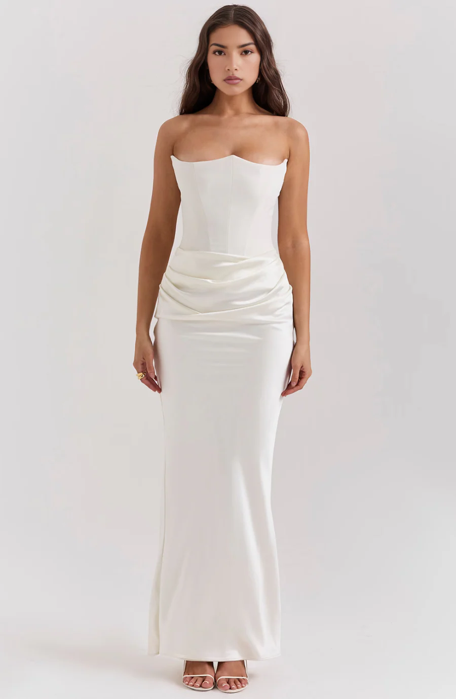 Mia Strapless Corset Maxi Dress - Image 9