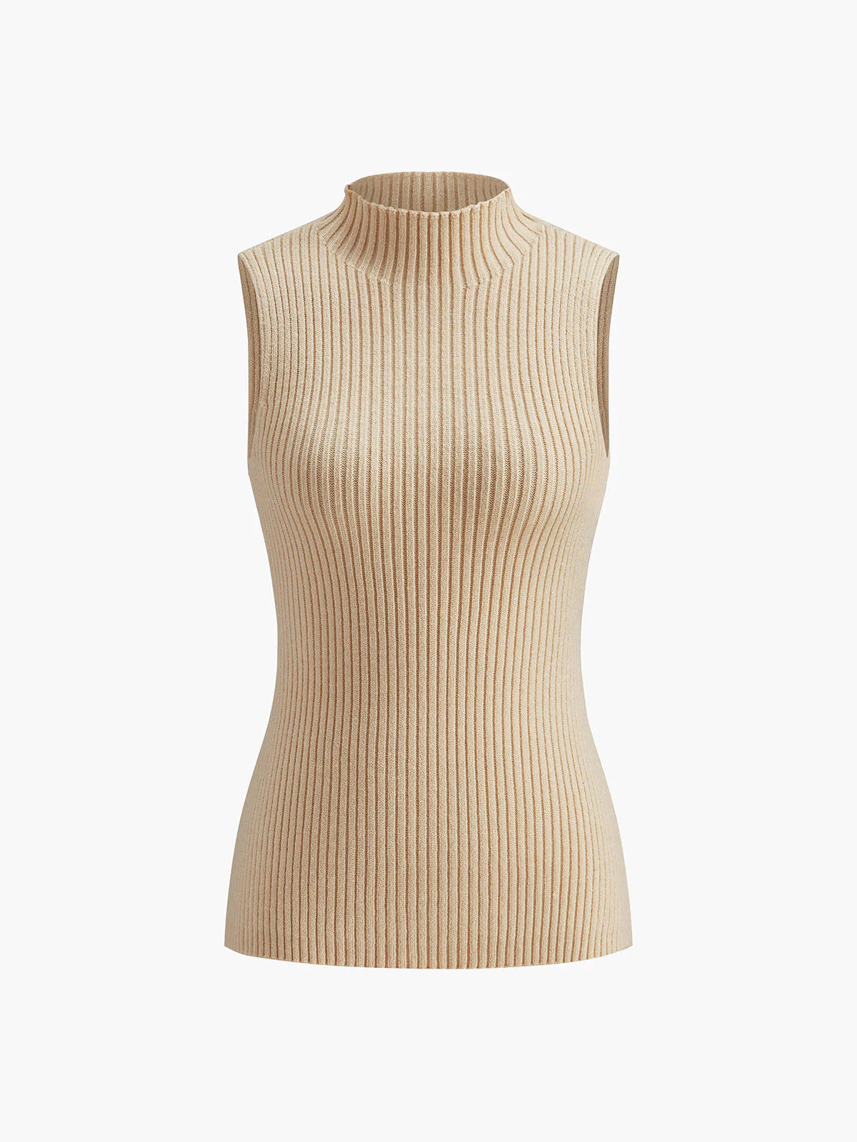 Ribbed Sleeveless Knit Top - Image 5