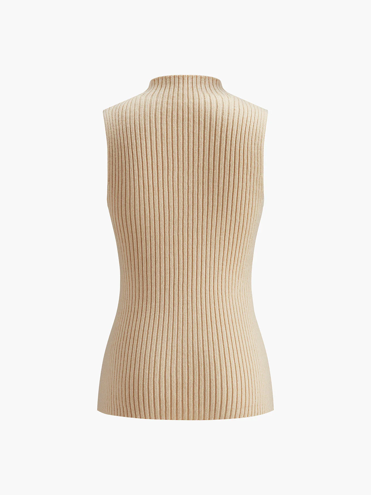 Ribbed Sleeveless Knit Top - Image 6