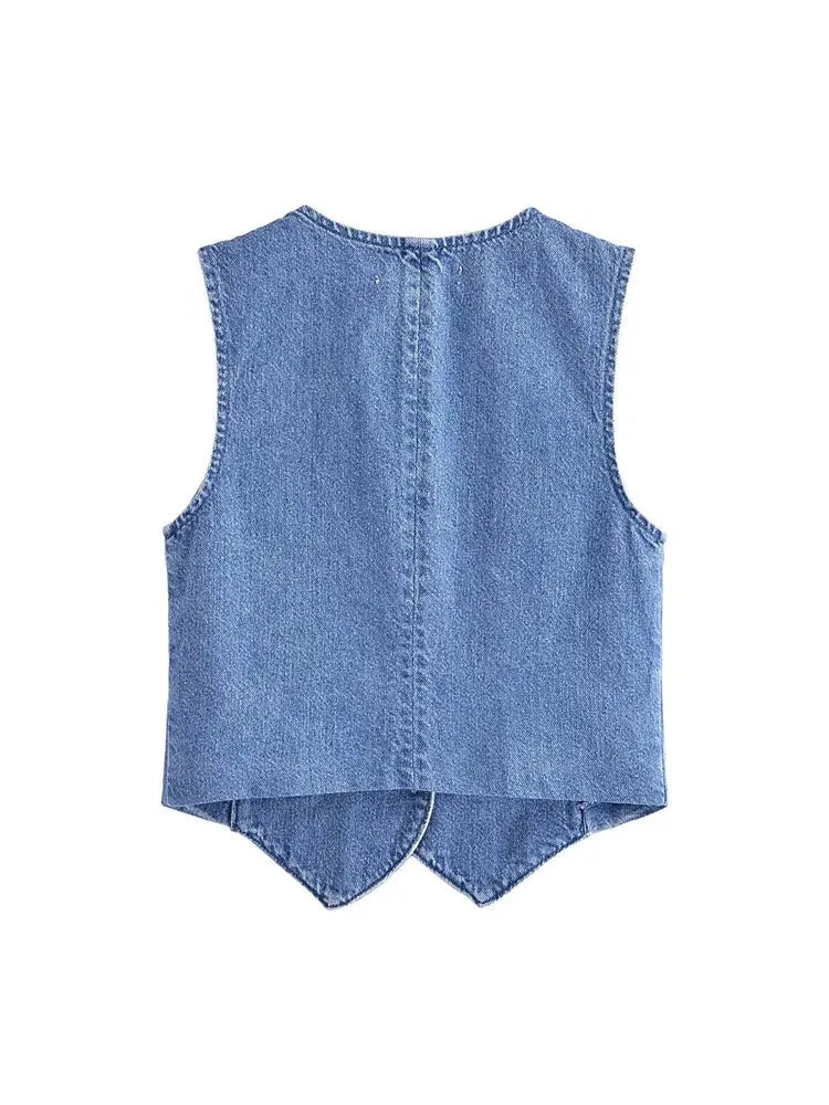 Modelo Denim Waistcoat - Image 3