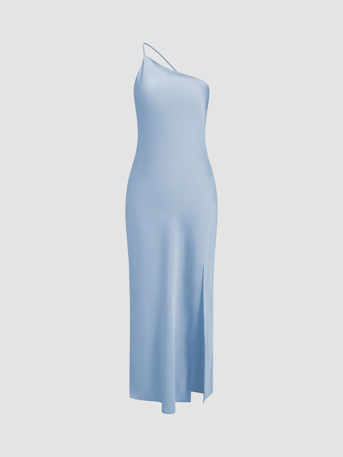 Open Back Satin Wedding Guest Maxi Dress - Image 11