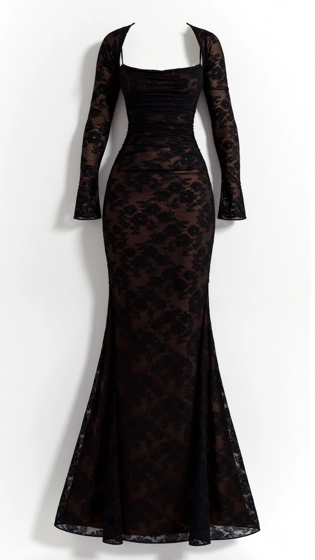 Livilla Long Lace Wedding Guest Maxi Dress - Image 4